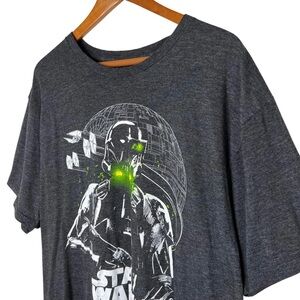 Star Wars Rogue One Tee Charcoal Gray XL EUC Death Trooper